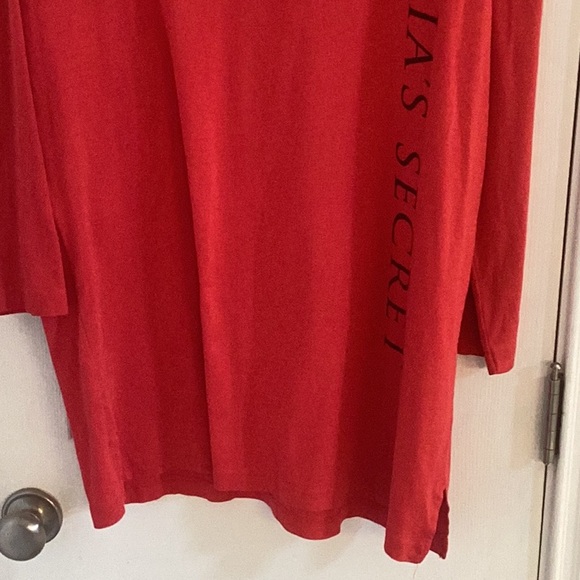 Victoria’s Secret Red Sleepshirt w/ Black Lettering - Picture 3 of 9